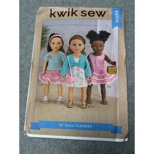 Kwik Sew K4308 Size 18" Doll Clothes Pattern 2020